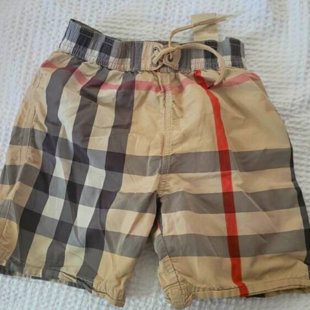 Burberry boy swim shorts size 5